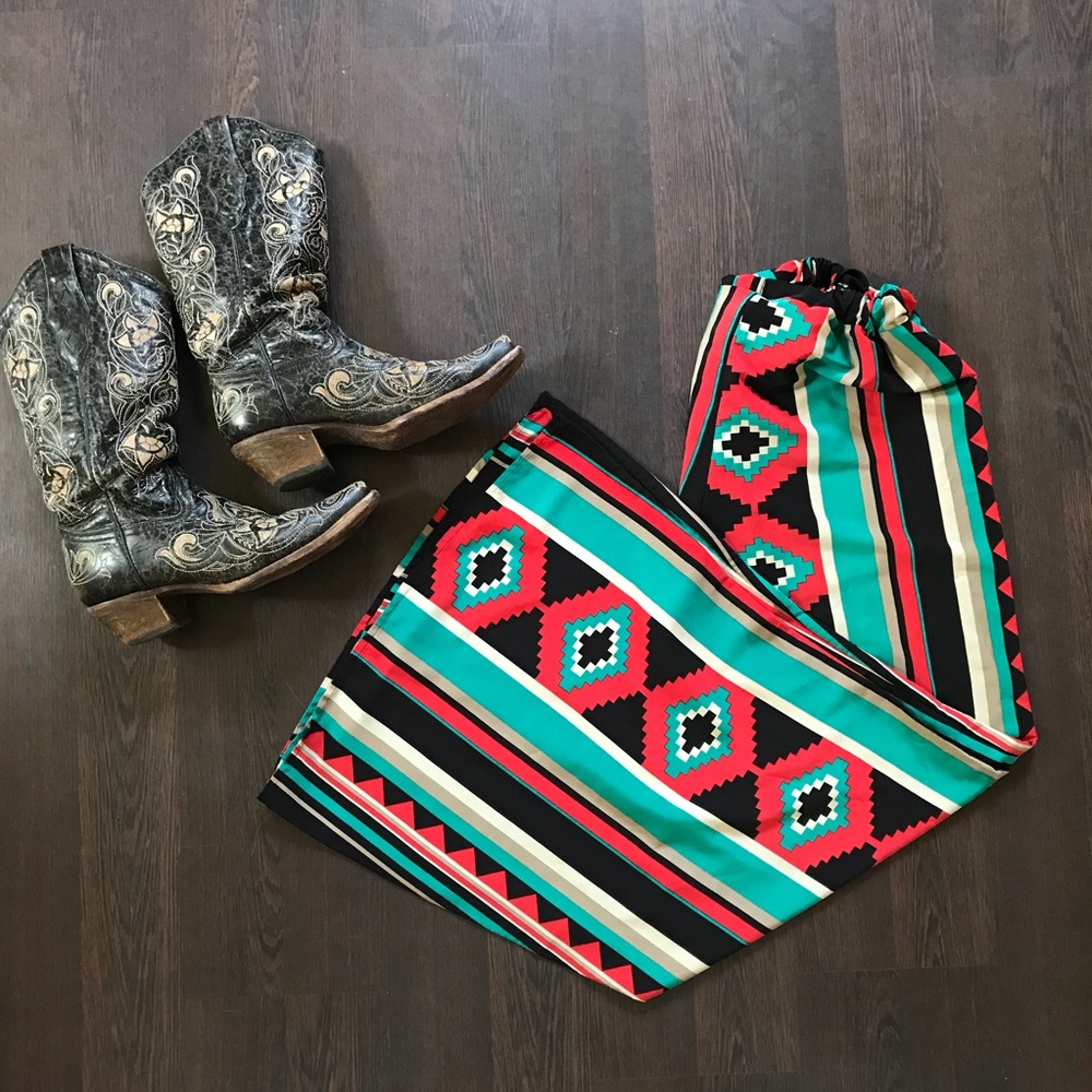 Aztec Palazzo Pants